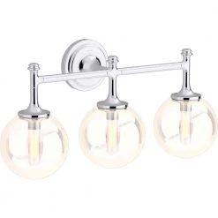 Bellera 3-Light Polished Chrome Wall Sconce by KOHLER