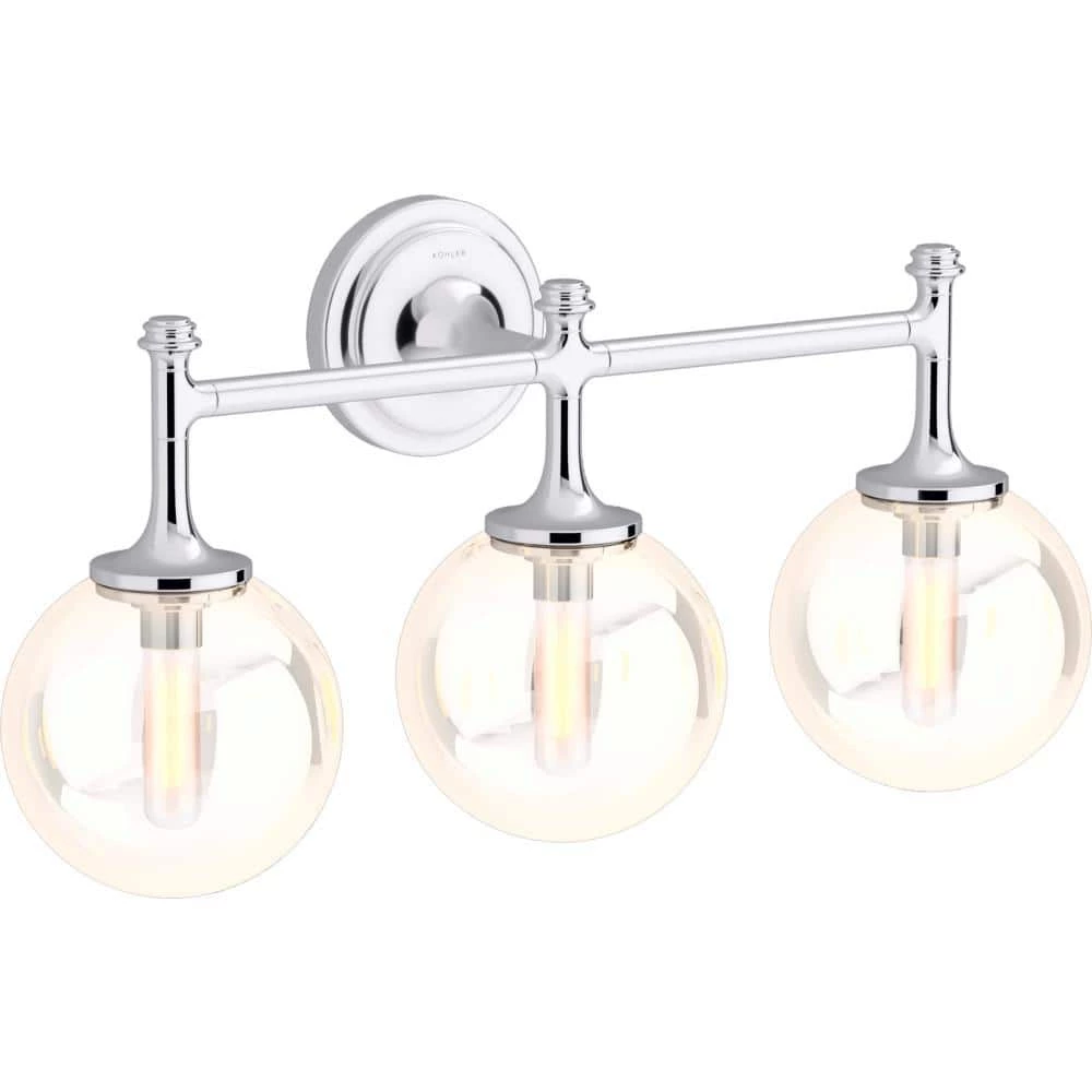 Bellera 3-Light Polished Chrome Wall Sconce by KOHLER 1 Bellera 3-Light Polished Chrome Wall Sconce by KOHLER