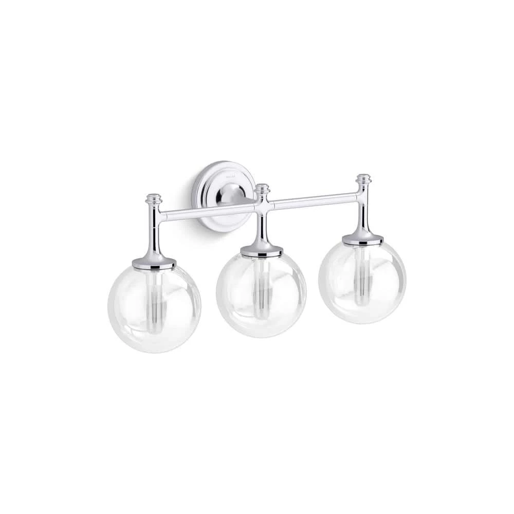 Bellera 3-Light Polished Chrome Wall Sconce by KOHLER 2 Bellera 3-Light Polished Chrome Wall Sconce by KOHLER - Image 2