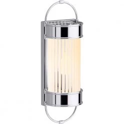 Terret 1-Light Polished Chrome Wall Sconce by KOHLER