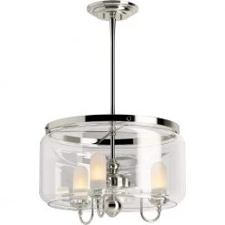 Artifacts 3-Light Polished Nickel Chandelier by KOHLER