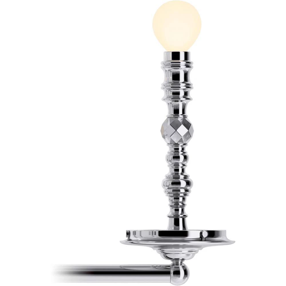 Damask 3-Light Polished Nickel Chandelier by KOHLER 5 Damask 3-Light Polished Nickel Chandelier by KOHLER - Image 5