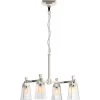 Riff 4-Light Polished Nickel Chandelier with Glass Shade by KOHLER
