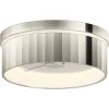 Simpalo 14.875 in. Polished Nickel LED Flush Mount by KOHLER