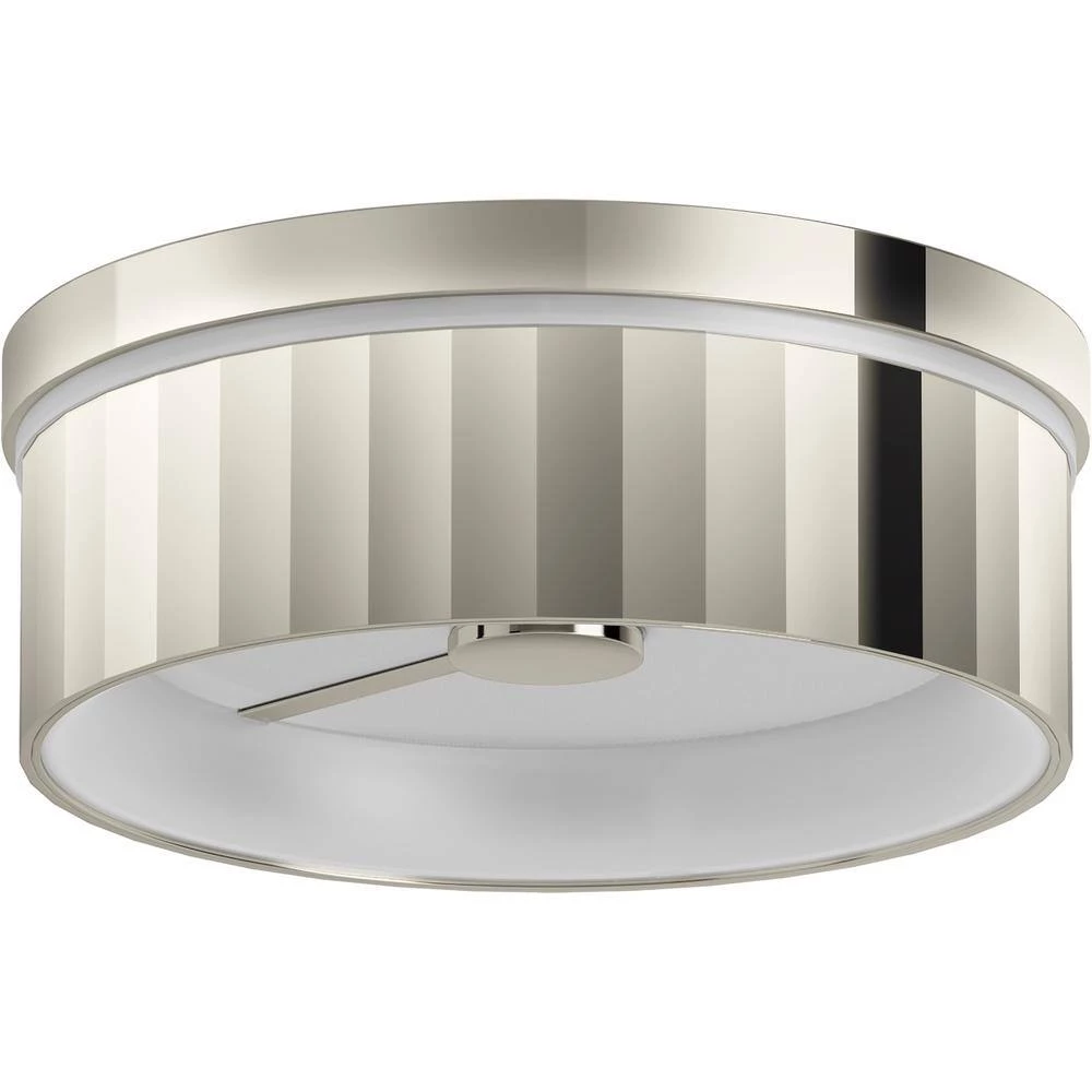 Simpalo 14.875 in. Polished Nickel LED Flush Mount by KOHLER 2 Simpalo 14.875 in. Polished Nickel LED Flush Mount by KOHLER - Image 2