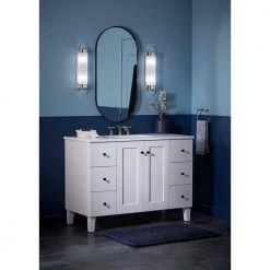 Terret 2-Light Polished Nickel Wall Sconce by KOHLER -KOHLER Sale Store polished nickel kohler vanity lighting 27752 sc02 snl fa 1000