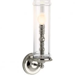 Damask 1-Light Polished Nickel Sconce by KOHLER