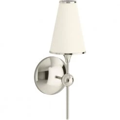 Parohn 1-Light Vibrant Polished Nickel Sconce by KOHLER