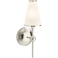 Parohn 1-Light Vibrant Polished Nickel Sconce by KOHLER -KOHLER Sale Store polished nickel kohler vanity lighting k 27858 sc01 snl c3 1000