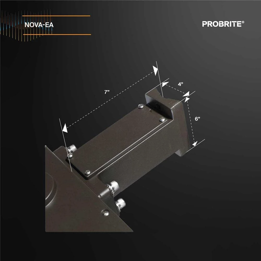 6 in. Steel Extension Arm Suitable for LED Flood Lights and Area Light by PROBRITE 3 6 in. Steel Extension Arm Suitable for LED Flood Lights and Area Light by PROBRITE - Image 3
