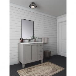 Modern Farm 12 in. 1-Light Valiant Nickel Flush Mount by KOHLER -KOHLER Sale Store valiant nickel kohler flush mount lights 23670 fm01 vnl 40 1000