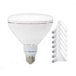 Viribright 75-Watt Equivalent 13-Watt BR40 E26 Medium Base 6500K Dimmable LED Light Bulb (8-Pack)