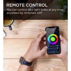 60-Watt Equivalent A19 White Ambiance 2700K Dimmable Wi-Fi Smart Connected LED Light Bulb by Viribright -KOHLER Sale Store viribright led light bulbs 658101 4f 1000