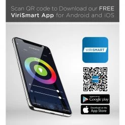 60-Watt Equivalent Multi-Color and White Ambiance A19 Dimmable Wi-Fi Smart Connected LED Light Bulb by Viribright -KOHLER Sale Store viribright led light bulbs 658102 76 1000