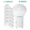 60-Watt Equivalent A19 GU24 LED Light Bulb, (2700K) Warm White (6-Pack) by Viribright