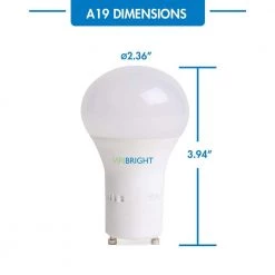 60-Watt Equivalent GU24, LED Light Bulb, Cool (Natural) White 4000K (6-Pack) by Viribright 8 60-Watt Equivalent GU24, LED Light Bulb, Cool (Natural) White 4000K (6-Pack) by Viribright -KOHLER Sale Store viribright led light bulbs 7503366 4f 1000