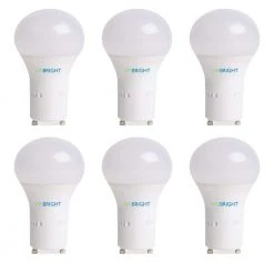 60-Watt Equivalent GU24, LED Light Bulb, Cool (Natural) White 4000K (6-Pack) by Viribright