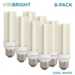 100-Watt Equivalent Dimmable 1500 Lumens UL Listed E26 LED Light Bulb 4000K Cool White (8-Pack) by Viribright