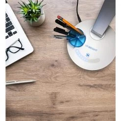 16 in. White and Silver LED Desk Lamp with Color Temperature Changing and Dimming by Viribright -KOHLER Sale Store white and silver viribright desk lamps 850071 fa 1000