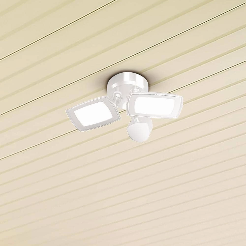 200-Watt Equivalent White Outdoor Integrated LED Flood Light, Twin Head Motion-Activated Flood Light 3000 Lumens by PROBRITE 9 200-Watt Equivalent White Outdoor Integrated LED Flood Light, Twin Head Motion-Activated Flood Light 3000 Lumens by PROBRITE - Image 9