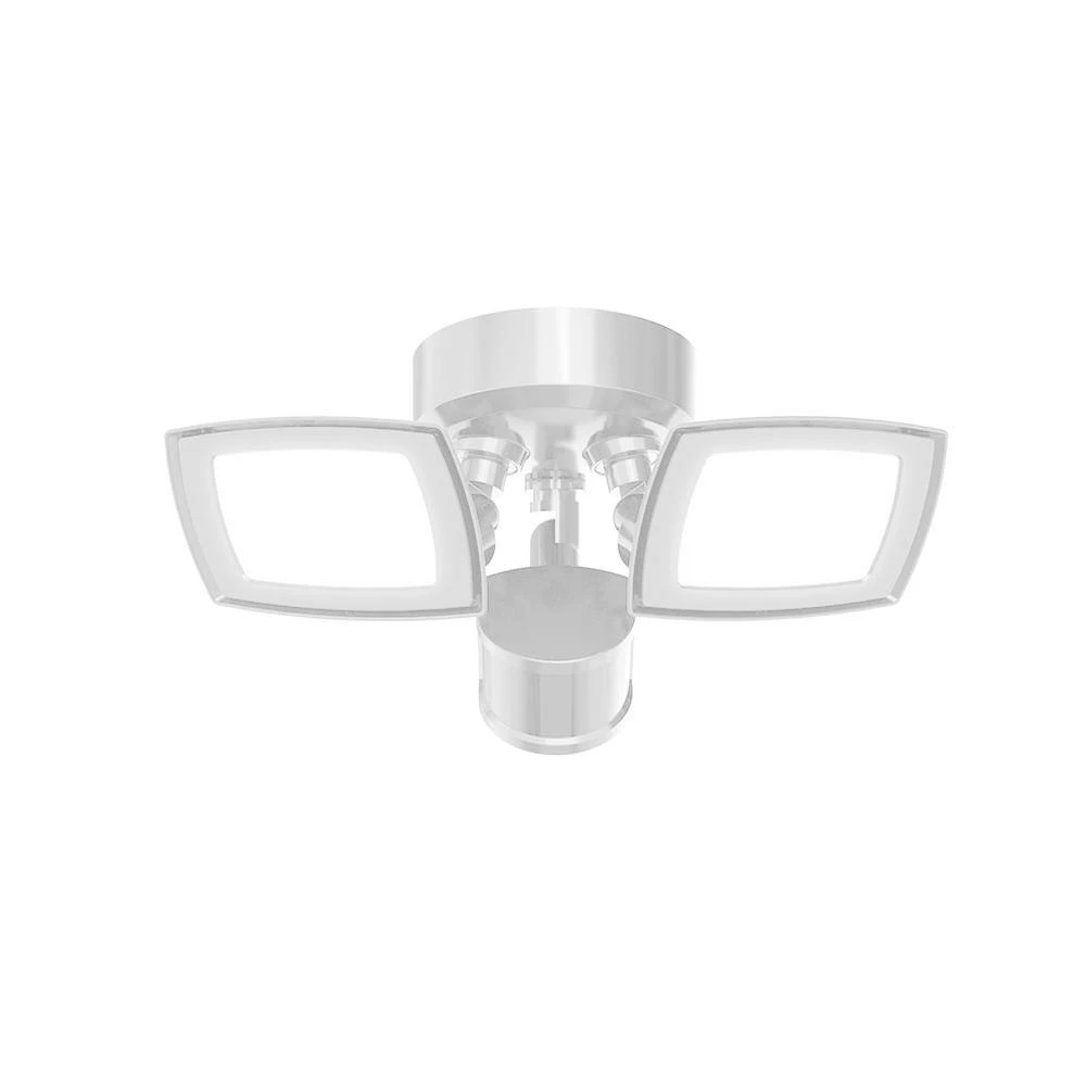 200-Watt Equivalent White Outdoor Integrated LED Flood Light, Twin Head Motion-Activated Flood Light 3000 Lumens by PROBRITE 7 200-Watt Equivalent White Outdoor Integrated LED Flood Light, Twin Head Motion-Activated Flood Light 3000 Lumens by PROBRITE - Image 7