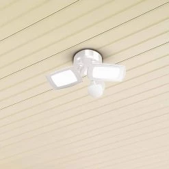 400-Watt Equivalent 100-Degree White Motion Activated Outdoor Integrated LED Flood and Spot Light by PROBRITE -KOHLER Sale Store white probrite flood lights fsxd60 ms 4k wh 1f 1000