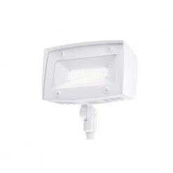 Powerflood 350-Watt Equivalent White Integrated LED Flood Light, 5000 Lumens, Dusk-Dawn Outdoor Security Light (2-Pack) by PROBRITE