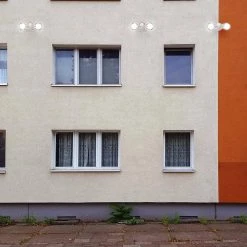 Twin-Head Directional White Outdoor Integrated LED Flood Light for Outdoor Security Lighting with Dusk to Dawn by PROBRITE -KOHLER Sale Store white probrite flood lights tpar2 pc wh 4f 1000