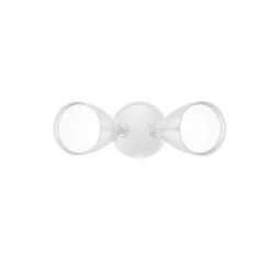 Twin-Head Directional White Outdoor Integrated LED Flood Light for Outdoor Security Lighting with Dusk to Dawn by PROBRITE