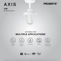 75-Watt Equivalent Integrated LED White Dusk to Dawn Wall Pack Light with Pendant Mount, 3000K to 5000K by PROBRITE -KOHLER Sale Store white probrite parking lot lights axs12 3cct pc wh 1d 1000