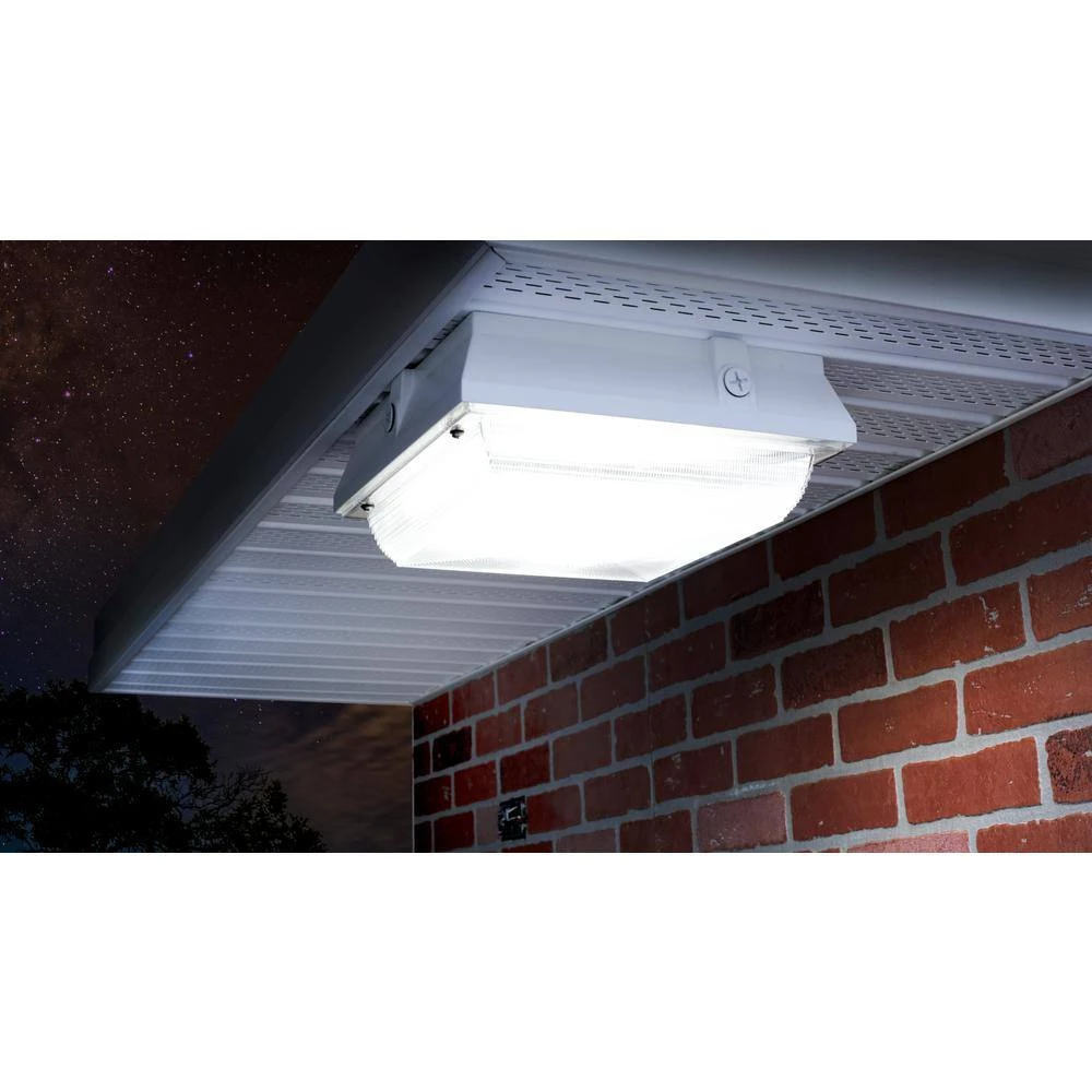 Helios 350-Watt Equivalent White Integrated Outdoor LED Light, 5200 Lumens, Ceiling/Canopy Security Lighting (2-Pack) by PROBRITE 5 Helios 350-Watt Equivalent White Integrated Outdoor LED Light, 5200 Lumens, Ceiling/Canopy Security Lighting (2-Pack) by PROBRITE - Image 5