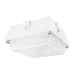 Helios 350-Watt Equivalent White Integrated Outdoor LED Light, 5200 Lumens, Ceiling/Canopy Security Lighting (2-Pack) by PROBRITE 15 Helios 350-Watt Equivalent White Integrated Outdoor LED Light, 5200 Lumens, Ceiling/Canopy Security Lighting (2-Pack) by PROBRITE -KOHLER Sale Store white probrite parking lot lights hel50 4k wh 2pk c3 1000
