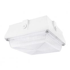 350-Watt Equivalent White Integrated Outdoor LED Security Light, 5200 Lumens, Ceiling/Canopy Security Lighting by PROBRITE