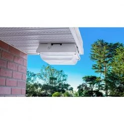 350-Watt Equivalent White Integrated Outdoor LED Security Light, 5200 Lumens, Ceiling/Canopy Security Lighting by PROBRITE -KOHLER Sale Store white probrite parking lot lights hel50 4k wh 77 1000