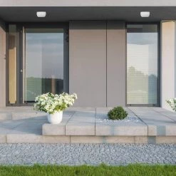 300-Watt Equivalent Integrated LED White Water Resistant Canopy Light, 4000K by PROBRITE -KOHLER Sale Store white probrite parking lot lights helx35 4k wh 4f 1000