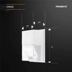 150-Watt Equivalent White Integrated Outdoor LED Wall Pack, 2500 Lumens, Dusk to Dawn Outdoor Security Light by PROBRITE 10 150-Watt Equivalent White Integrated Outdoor LED Wall Pack, 2500 Lumens, Dusk to Dawn Outdoor Security Light by PROBRITE -KOHLER Sale Store white probrite wall pack lights lyra20 pc 4k wh 2pk 40 1000