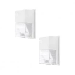 150-Watt Equivalent White Integrated Outdoor LED Wall Pack, 2500 Lumens, Dusk to Dawn Outdoor Security Light by PROBRITE