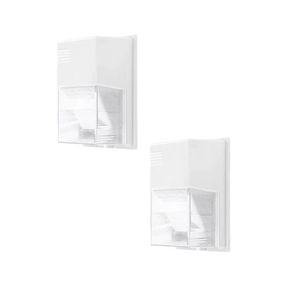 150-Watt Equivalent White Integrated Outdoor LED Wall Pack, 2500 Lumens, Dusk to Dawn Outdoor Security Light by PROBRITE 1 150-Watt Equivalent White Integrated Outdoor LED Wall Pack, 2500 Lumens, Dusk to Dawn Outdoor Security Light by PROBRITE