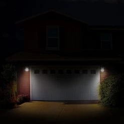 100-Watt Equivalent Integrated LED White Dusk to Dawn Commercial Overdoor Wall Pack Light, 4000K by PROBRITE -KOHLER Sale Store white probrite wall pack lights prwx15 v pc 4k wh 77 1000