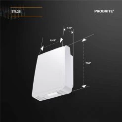 High-Output 200-Watt Equivalent White Integrated Outdoor LED Wall Pack, 3000 Lumens, Outdoor Security Lighting by PROBRITE -KOHLER Sale Store white probrite wall pack lights stl28 4k wh 40 1000