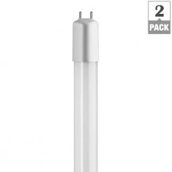 48 in.16-Watt Cool White T8 or T12 Dimmable Linear LED Tube Light Bulb (2-Pack) by toggled -KOHLER Sale Store white toggled led tube lights d416 40321 2 40 1000