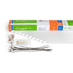 16-Watt 48 in. Universal Voltage Linear LED Tube Light Bulb 6500k (10-Pack) by toggled