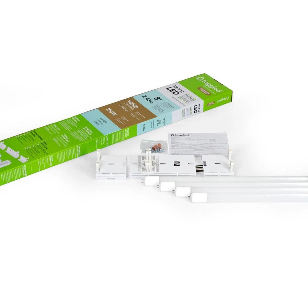 100W 4ft. Ultra High Output Linear LED Tube Light Bulb Retrofit Conversion Kit Replaces 8ft. T8/T12 16,000 Lumens 5000K by toggled 1 100W 4ft. Ultra High Output Linear LED Tube Light Bulb Retrofit Conversion Kit Replaces 8ft. T8/T12 16,000 Lumens 5000K by toggled